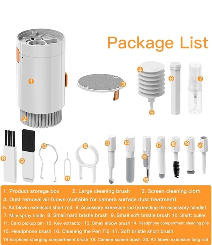 20-in-1 Multifunctional Electronic Cleaning Kit for Laptop, Keyboard & Phone